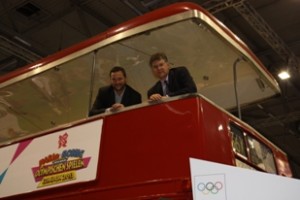 Double decker bus at Gamescom