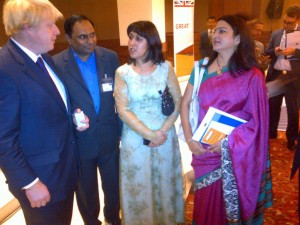 Jamela Khan, MD of EBSI meets Boris Johnson 