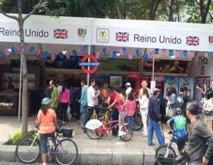 The UK pavilion in "Feria de las Culturas" was one of the most popular stands 