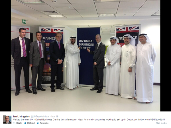 Lord Livingston at the UAE British Business Centre
