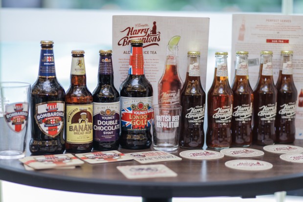Bombardier Beer and Harry Brompton’s London Ice Tea and other British Ales