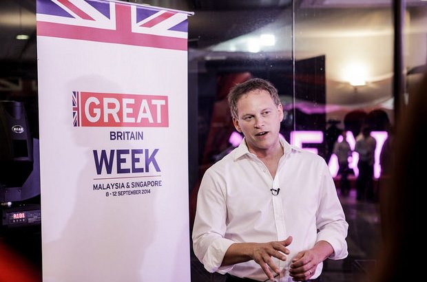 Rt Hon Grant Shapps MP interviewed at the welcome reception in Kuala Lumpur, Malaysia