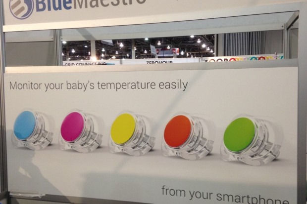 British firm Blue Maestro launched the world's first Bluetooth-connected pacifier at the show