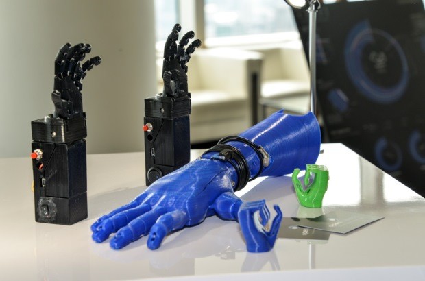 Open Bionics’ low cost 3D-printed prosthetic hand showcased during the launch of the Innovation is GREAT week 
