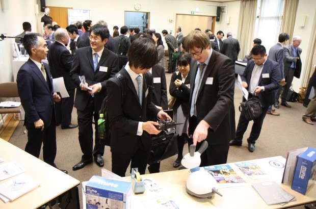 "Robot-Go-Round" at the British Embassy Tokyo with UK roboticists showcasing their products 