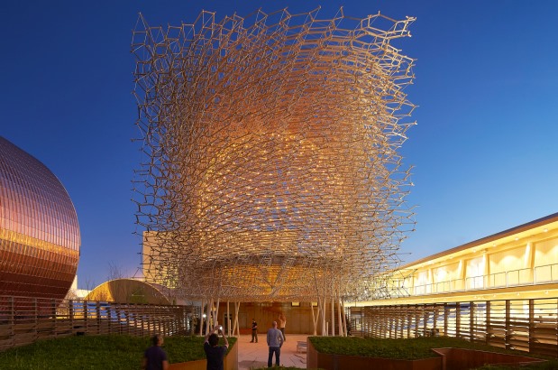 UK Pavilion at Milan Expo, representing the UK as a hive of innovation and creativity
