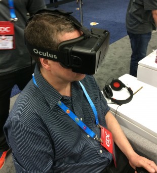 Virtual Reality at GDC - Photo courtesy of Jamie Sefton