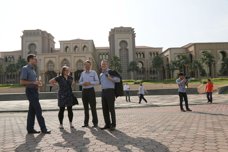 Connected Cities Mission delegates taking a tour of the Iskandar Development